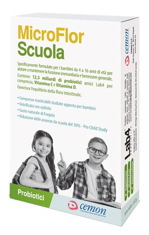MICROFLOR SCUOLA 30 CAPSULE MASTICABILI - FARMAPRIME