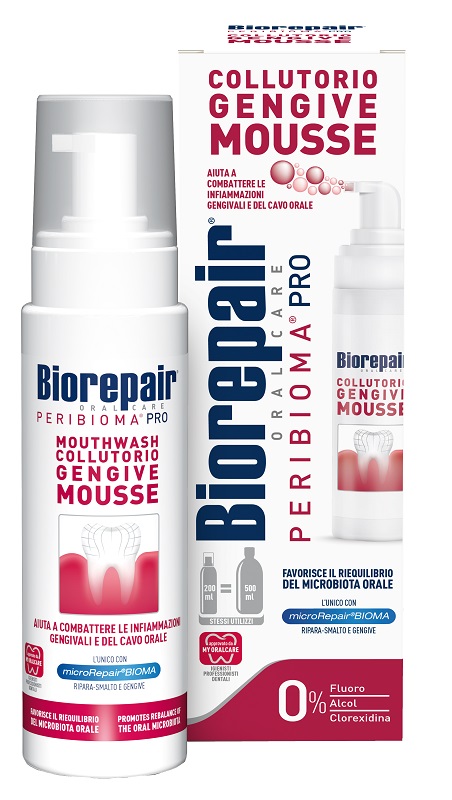 BIOREPAIR ORAL CARE PERIBIOMA PRO COLLUTORIO GENGIVE MOUSSE 200 ML - FARMAPRIME