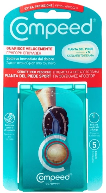 COMPEED CEROTTI PER VESCICHE PIANTA PIEDE SPORT 5 PEZZI - FARMAPRIME