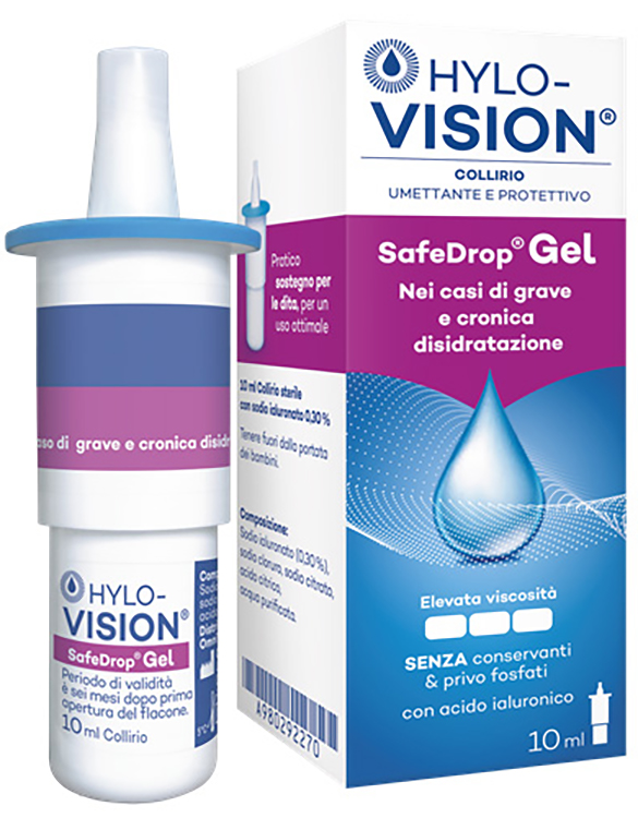 HYLOVISION SAFE DROP GEL 0,3% COLLIRIO UMETTANTE E PROTETTIVO 10 ML - FARMAPRIME