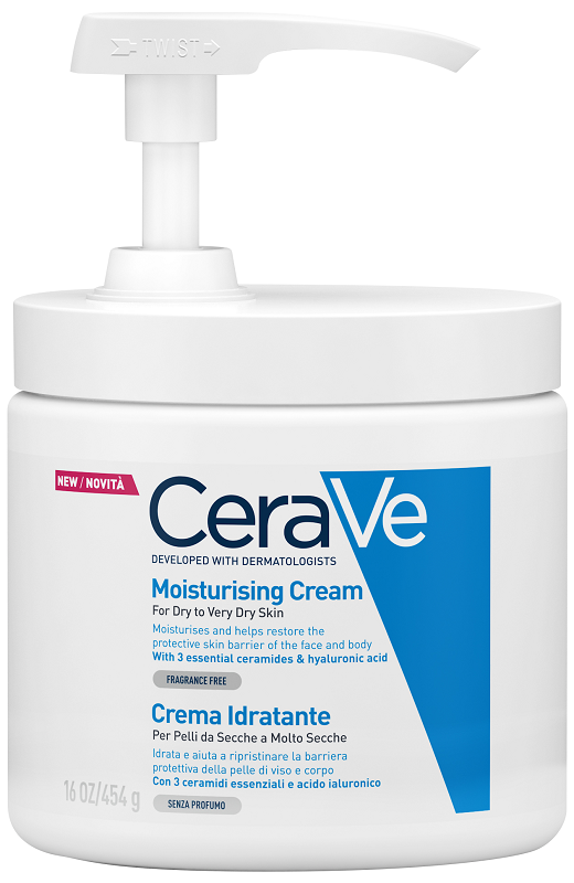 CERAVE CREMA IDRATANTE PER PELLI DA SECCHE A MOLTO SECCHE 454 G PUMP - FARMAPRIME