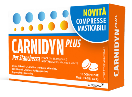 CARNIDYN PLUS 18 COMPRESSE MASTICABILI - FARMAPRIME