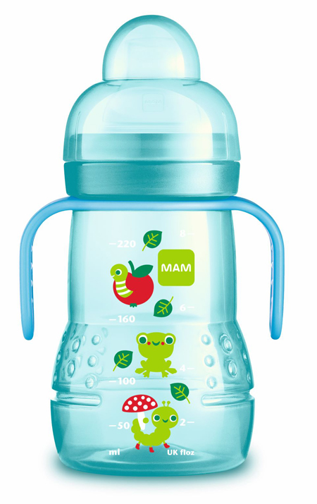 MAM TRAINER 220 ML 4+ BECCUCCIO SOFT SILICONE MASCHIO - FARMAPRIME