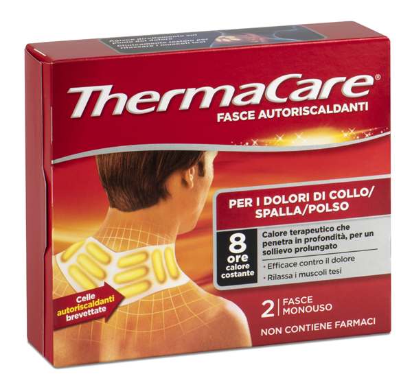 FASCE AUTORISCALDANTI A CALORE TERAPEUTICO THERMACARE COLLO/SPALLA/POLSO 2 PEZZI - FARMAPRIME