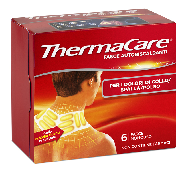FASCE AUTORISCALDANTI A CALORE TERAPEUTICO THERMACARE COLLO/SPALLA/POLSO 6 PEZZI - FARMAPRIME