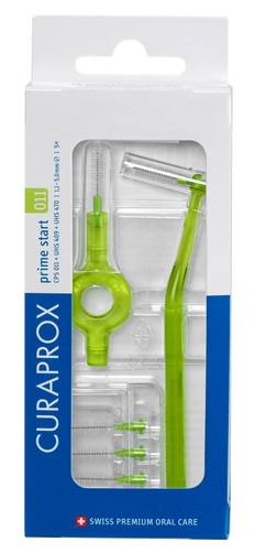 CURAPROX CPS 011 SCOVOLINO PRIME START 011 LIME GREEN 5 PEZZI - FARMAPRIME