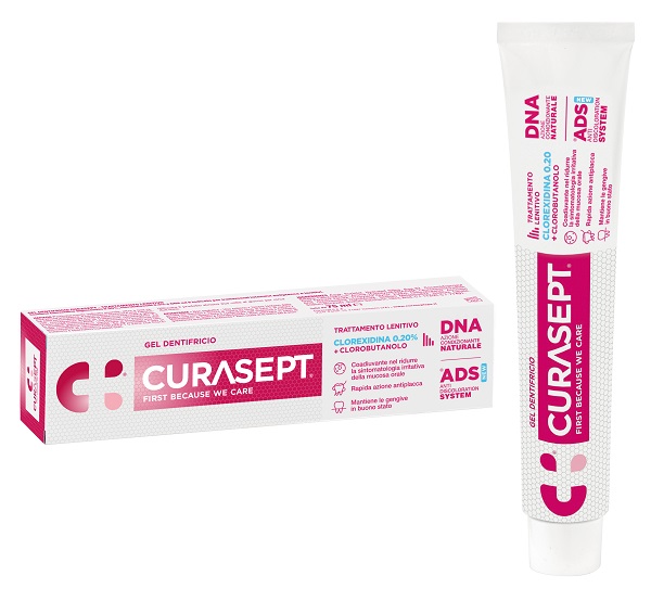 CURASEPT GEL DENTIFRICIO ADS DNA TRATTAMENTO LENITIVO 75 ML - FARMAPRIME