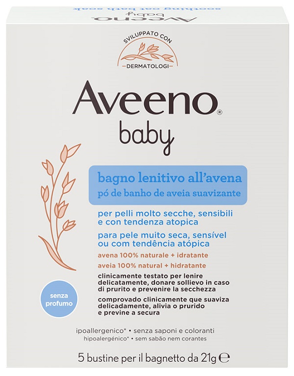 AVEENO BABY COLLOIDAL POLVERE BAGNO 5 X 21 G - FARMAPRIME