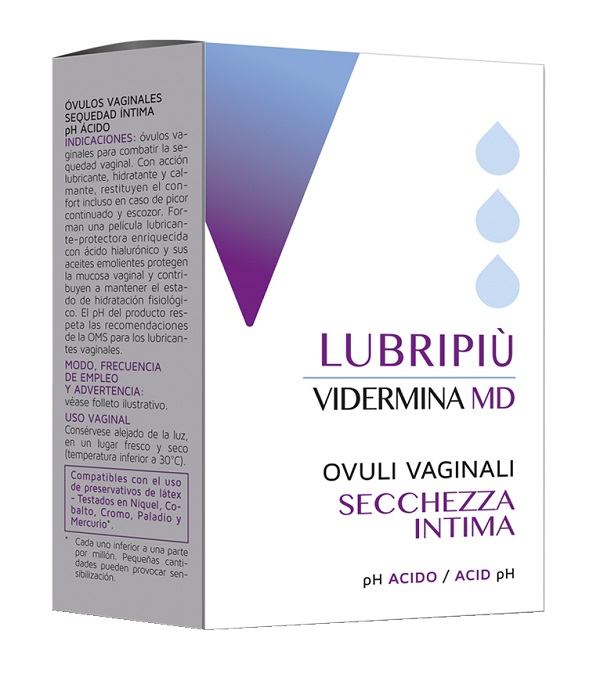 VIDERMINA LUBRIPIU' OVULI VAGINALI 2 BLISTER DA 5 OVULI - FARMAPRIME