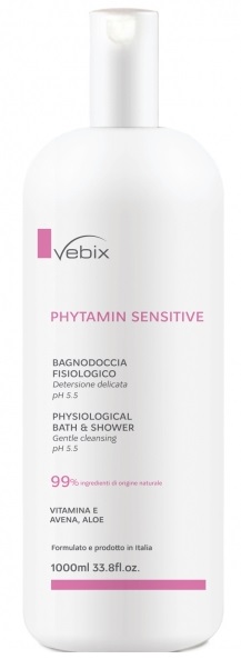 VEBIX PHYTAMIN PELLI SENSIBILI BAGNODOCCIA FISIOLOGICO 1000 ML - FARMAPRIME