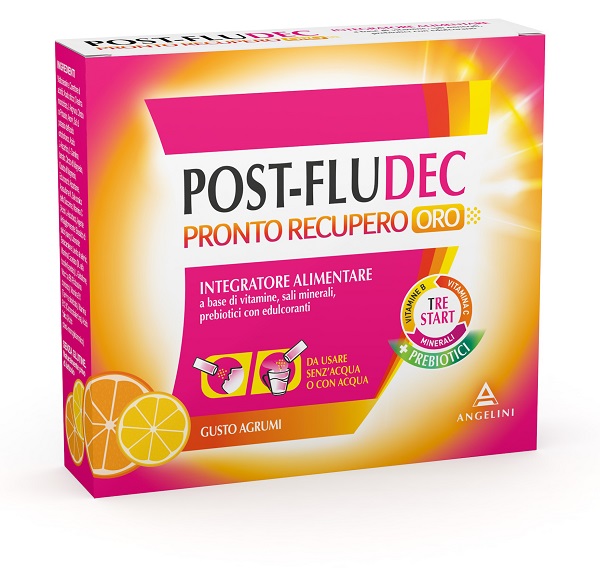 POSTFLUDEC AGRUMI PRONTO RECUPERO ORO 12 BUSTINE - FARMAPRIME