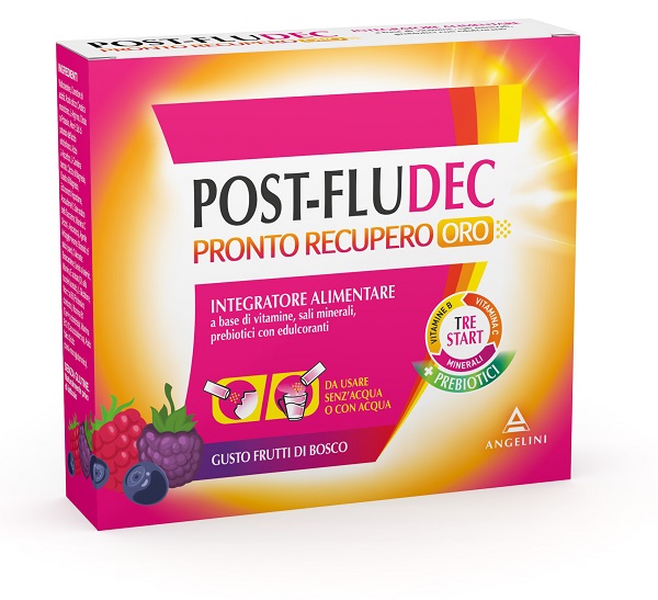 POSTFLUDEC FRUTTI DI BOSCO PRONTO RECUPERO ORO 12 BUSTINE - FARMAPRIME