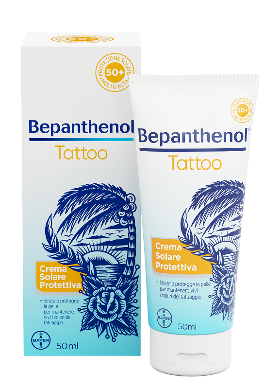 BEPANTHENOL TATTOO CREMA SOLARE PROTETTIVA SPF50+ 50 ML - FARMAPRIME