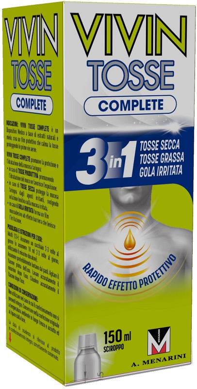 VIVIN TOSSE COMPLETE SCIROPPO PER TOSSE 150 ML - FARMAPRIME
