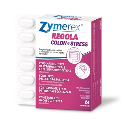 ZYMEREX REGOLA COLON E STRESS 24 COMPRESSE - FARMAPRIME