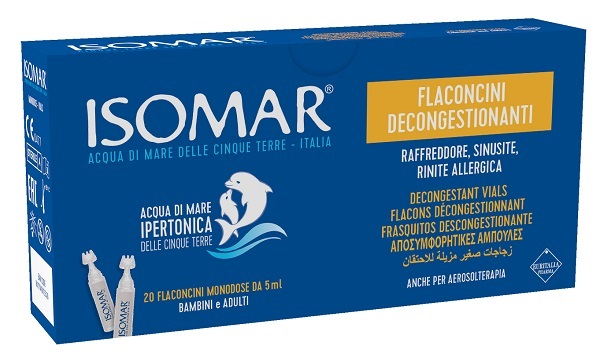 ISOMAR FLACONCINI DECONGESTIONANTI SOLUZIONE IPERTONICA 20 FLACONCINI 5 ML - FARMAPRIME