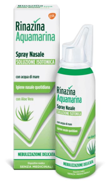 RINAZINA AQUAMARINA FAMILY SPRAY NASALE ISOTONICO DELICATO 100 ML - FARMAPRIME