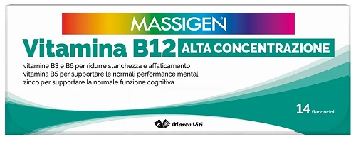 MASSIGEN VITAMINA B12 ALTA CONCENTRAZIONE 14 FLACONCINI - FARMAPRIME