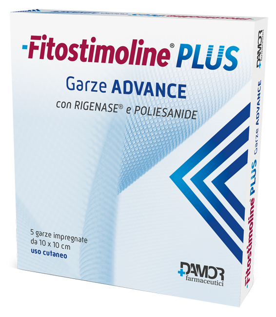 FITOSTIMOLINE PLUS GARZE ADVANCE IMPREGNATE 10X10 CM 5 PEZZI - FARMAPRIME