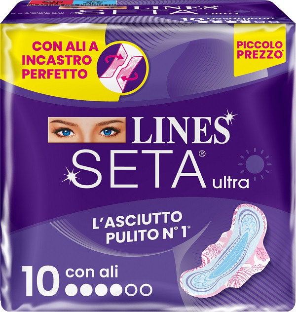 LINES SETA ULTRA ASSORBENTI ALI DWCT 10 PEZZI - FARMAPRIME