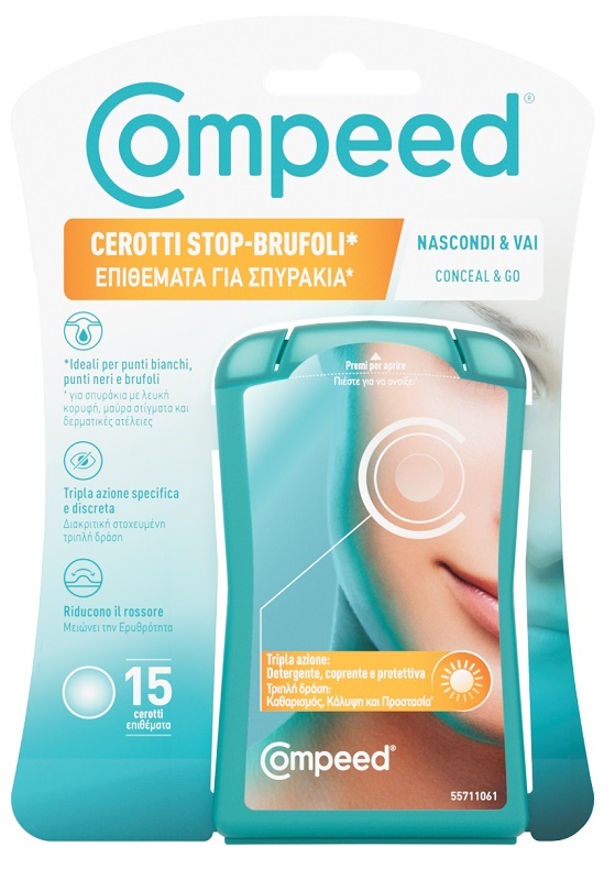 COMPEED CEROTTI STOP BRUFOLI NASCONDI & VAI 15 PEZZI - FARMAPRIME