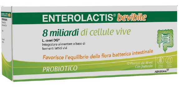ENTEROLACTIS BEVIBILE 12 FLACONCINI X 10 ML - FARMAPRIME