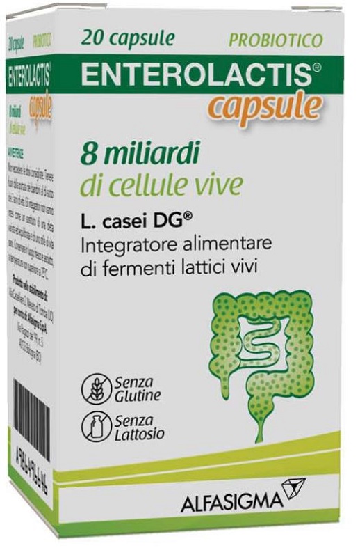 ENTEROLACTIS 20 CAPSULE 8 MILIARDI DI CELLULE VIVE - FARMAPRIME