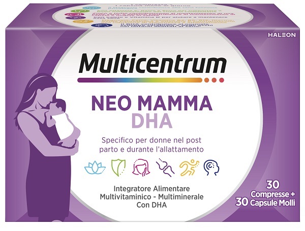 MULTICENTRUM NEO MAMMA DHA 30 COMPRESSE + 30 CAPSULE MOLLI - FARMAPRIME