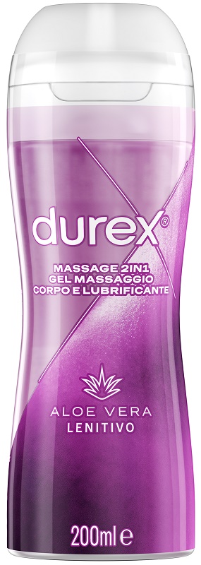 DUREX MASSAGE 2 IN 1 GEL MASSAGGIO CORPO E LUBRIFICANTE ALOE VERA 200 ML - FARMAPRIME