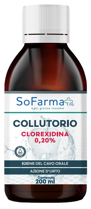 COLLUTORIO CLOREXIDINA 0,20% 200 ML SOFARMAPIU' - FARMAPRIME