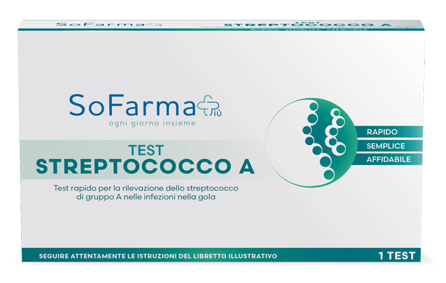 TEST RAPIDO STREPTOCOCCO A SOFARMAPIU' - FARMAPRIME