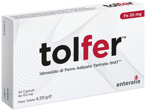 TOLFER IHAT IDROSSIDO FERRO ADIPATO TARTRATO NANO 30 CAPSULE - FARMAPRIME