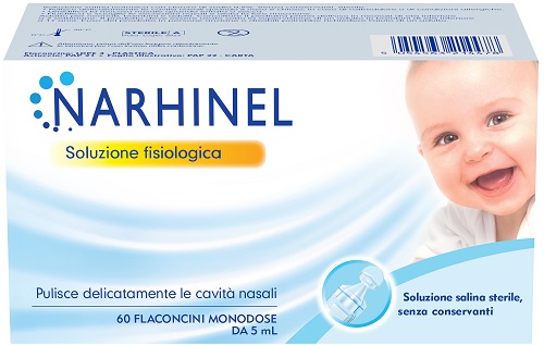 SOLUZIONE FISIOLOGICA PER ASPIRATORE NASALE NARHINEL 60 FLACONCINI DA 5 ML - FARMAPRIME