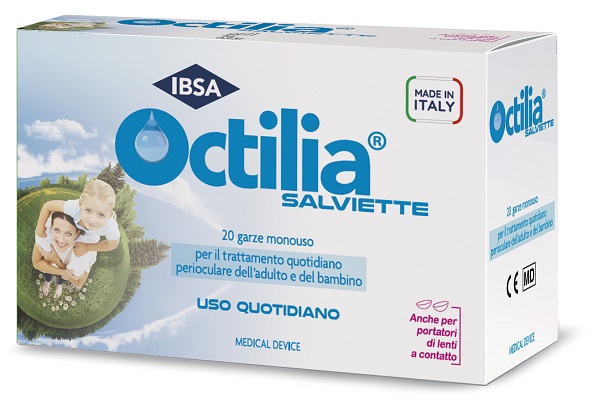 OCTILIA SALVIETTE PERIOCULARI 20 GARZE IN VISCOSA NON STERILI - FARMAPRIME