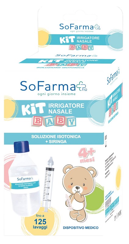 KIT IRRIGATORE NASALE BABY SOFARMAPIU' - FARMAPRIME